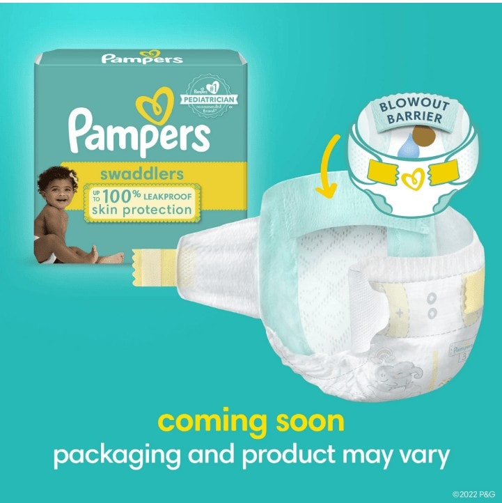 Pampers Swaddlers Diapers, Size 1, 32 Count (Select for More Options) - Image 3