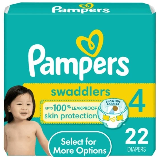 Pampers Swaddlers Active Baby Diaper Size 4 22 Count