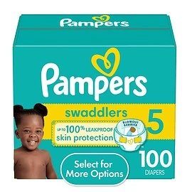 Pampers Swaddlers Baby Diapers Size 5, 100 Count