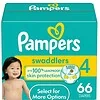 Pampers Swaddlers Baby Diapers Size 4, 66 Count (Select for More Options)