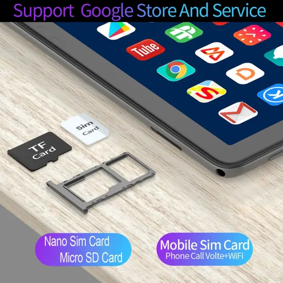 Size: eleven, Color: Blue, Ships From: CHINA - Top New 10.1 Inch Android Tablet Pc Google Play Octa Core Dual Cameras Dual SIM 3G Phone Call Tablets Global Version 4GB RAM - Image 4