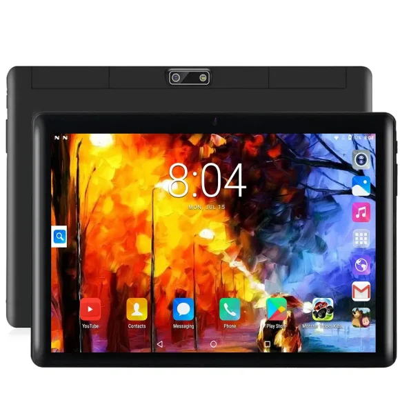 Color: Pink, Bundle: Bundle 2 - New 10.1 Inch Android Tablet Pc Google Play Dual Cameras Octa Core Dual SIM Phone Call Tablets Bluetooth Wifi 4GB RAM 64GB ROM - Image 2