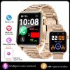 Color: Rose Steel Belt - Bluetooth Calling Waterproof Health Monitoring Smart Watch