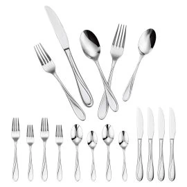 30-Piece Silverware Set Stainless Steel Cutlery Flatware Utensil Kitchen for 6