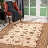 20' Runner Beige and Ivory Oriental Power Loom Runner Rug