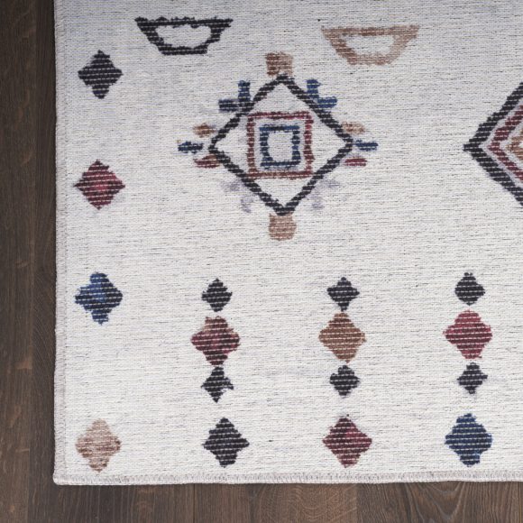 4' X 6' Ivory and Gray Geometric Power Loom Area Rug - Image 5