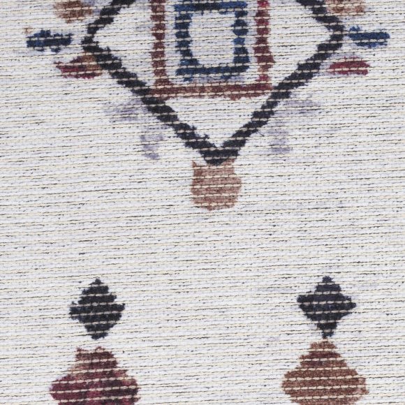 4' X 6' Ivory and Gray Geometric Power Loom Area Rug - Image 6