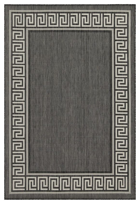 Sunshine GC_HAR2002 Anthracite 7 ft. 10 in. x 10 ft. 3 in. Indoor/Outdoor Area Rug