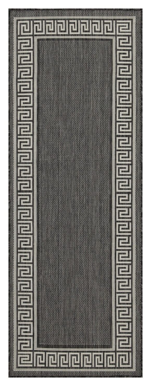 Sunshine GC_HAR2002 Anthracite 7 ft. 10 in. x 10 ft. 3 in. Indoor/Outdoor Area Rug - Image 2