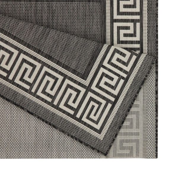 Sunshine GC_HAR2002 Anthracite 7 ft. 10 in. x 10 ft. 3 in. Indoor/Outdoor Area Rug - Image 4