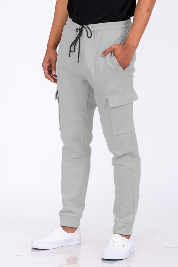 Cotton Blend Cargo Joggers - Image 34