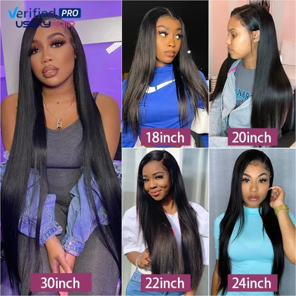 40 Inch Frontal Glueless Full Hd Lace Wigs Human Hair Unprocessed 100% Cuticle Aligned Virgin Raw Indian Hair Lace Wig for Women - Image 3