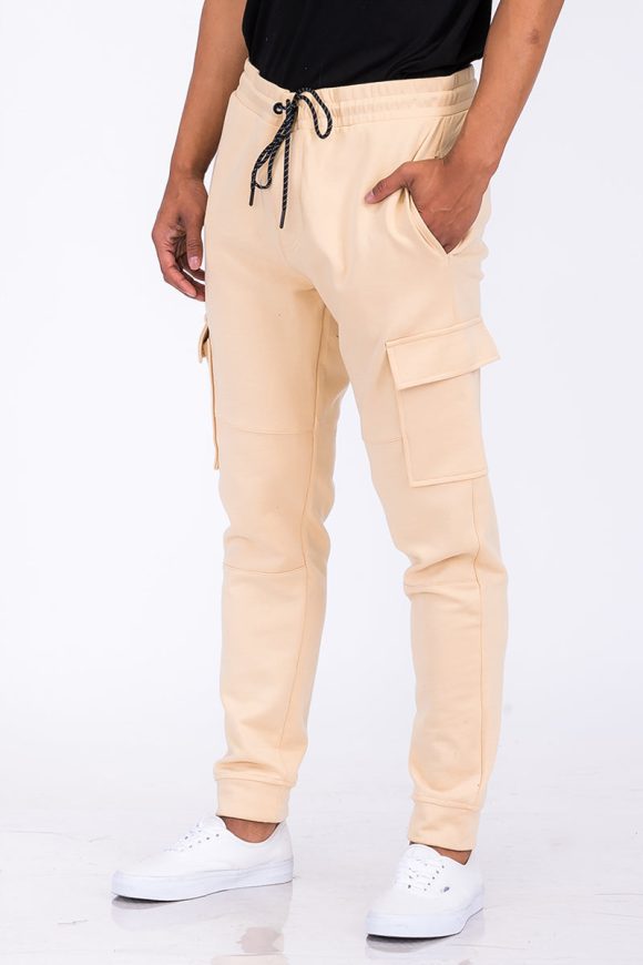 Cotton Blend Cargo Joggers - Image 9