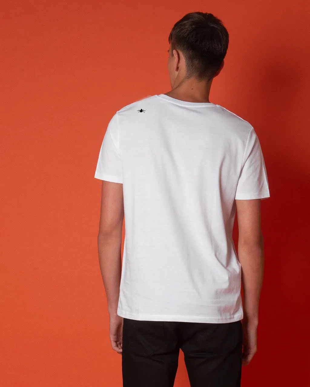 Ants Embroidered T-Shirt White Men - Image 4