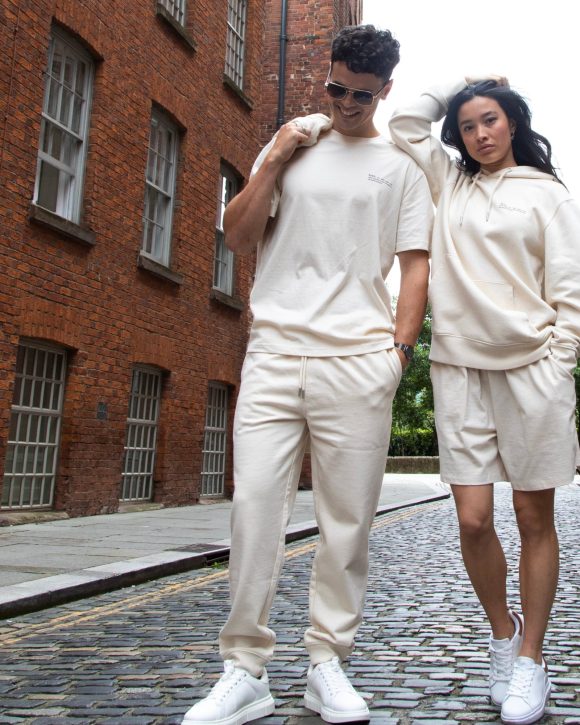Mens Organic Cotton Relaxed-fit Joggers in Natural Cotton - Image 2