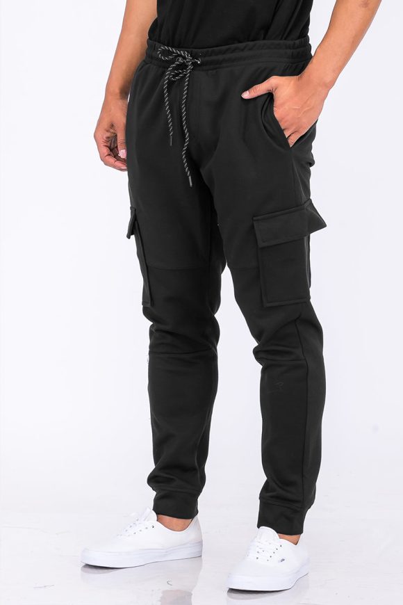 Cotton Blend Cargo Joggers - Image 12