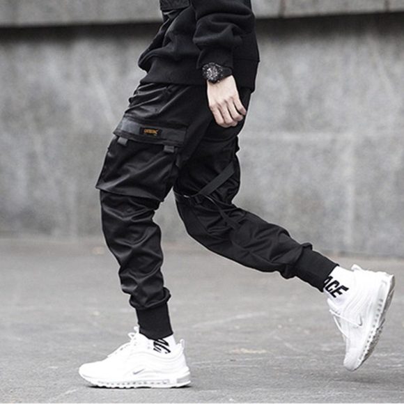 DARK  Men Joggers Pants Multi-pocket Elastic Waist Harem Pants Men Hip Hop Streetwear Sweatpants Pencil Pants Techwear - Image 4
