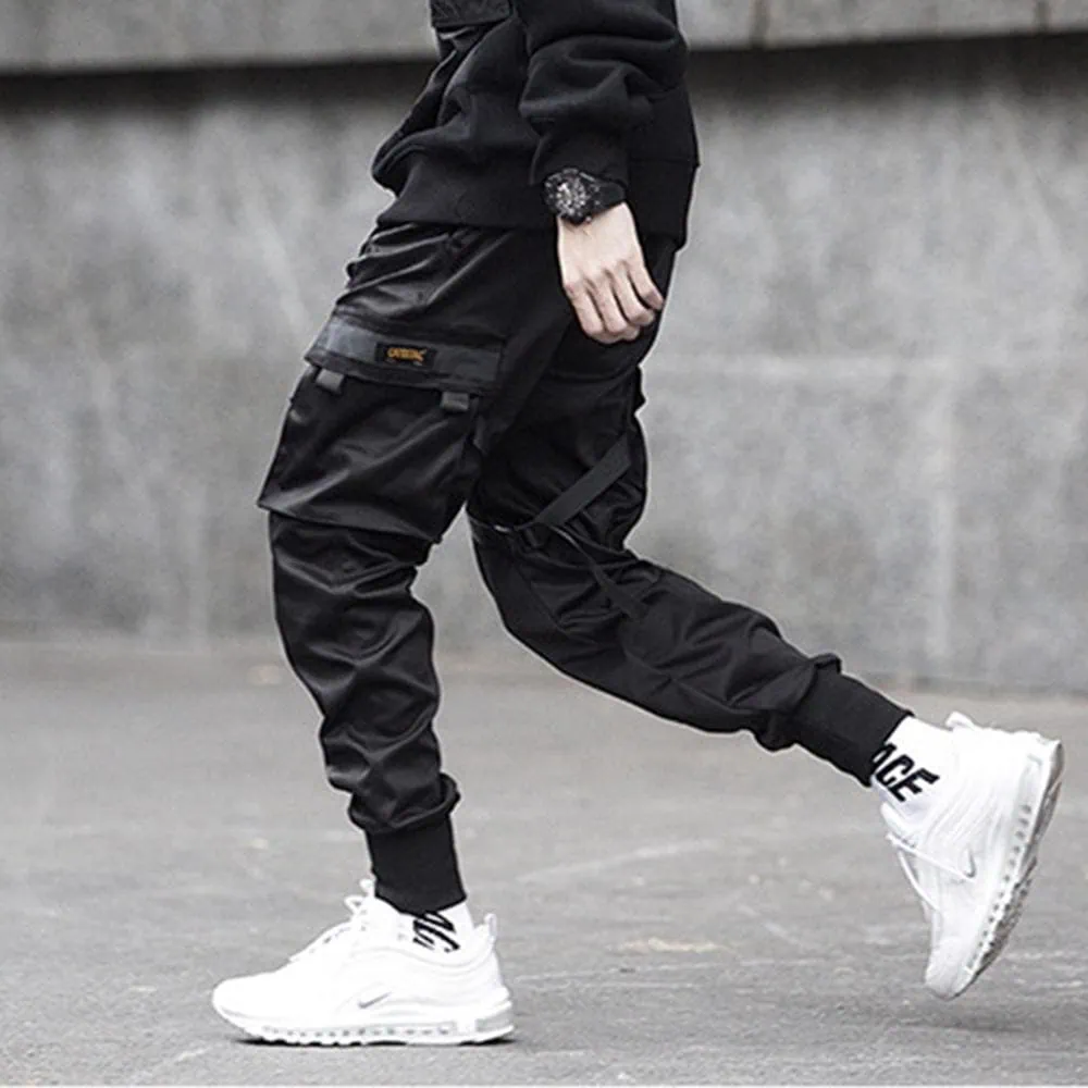 DARK Men Joggers Pants Multi-pocket Elastic Waist Harem Pants Men Hip Hop Streetwear Sweatpants Pencil Pants Techwear - Image 4
