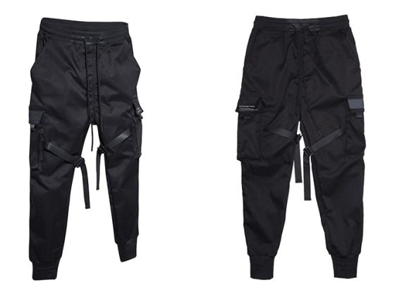 DARK  Men Joggers Pants Multi-pocket Elastic Waist Harem Pants Men Hip Hop Streetwear Sweatpants Pencil Pants Techwear - Image 5