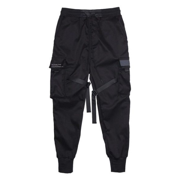 DARK  Men Joggers Pants Multi-pocket Elastic Waist Harem Pants Men Hip Hop Streetwear Sweatpants Pencil Pants Techwear - Image 9