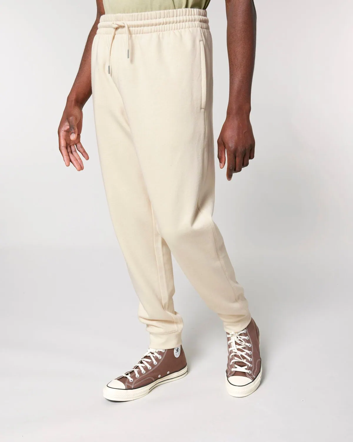 Mens Organic Cotton Relaxed-fit Joggers in Natural Cotton - Image 5