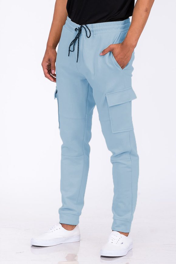 Cotton Blend Cargo Joggers - Image 38
