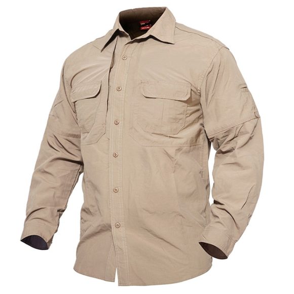 Shirts Men Summer Quick Drying Military Tactical Shirts Long Sleeve Breathable Combat Work Shirt Man Clothing - Image 3