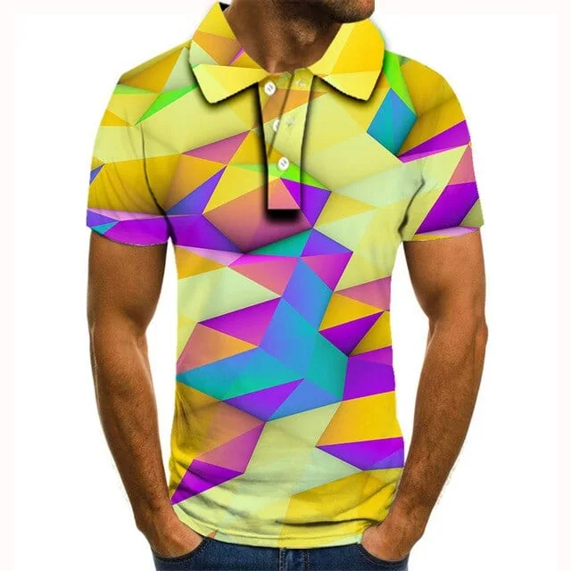 Polo shirt men men clothing polo shirt men Summer Men's Short Sleeve Polo Shirt High Quality Men Printed Polo Shirt - Image 47