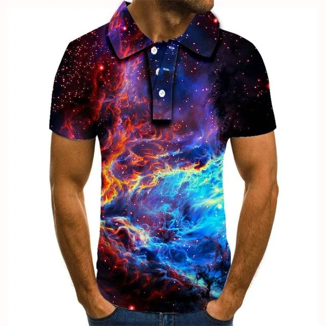 Polo shirt men men clothing polo shirt men Summer Men's Short Sleeve Polo Shirt High Quality Men Printed Polo Shirt - Image 91