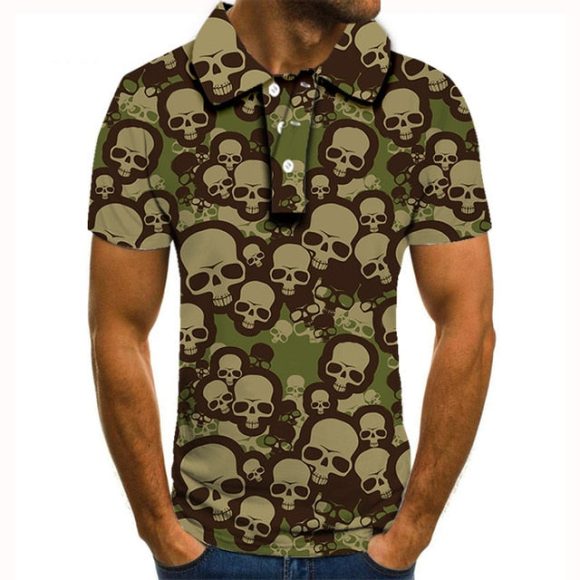 Polo shirt men men clothing polo shirt men Summer Men's Short Sleeve Polo Shirt High Quality Men Printed Polo Shirt - Image 62