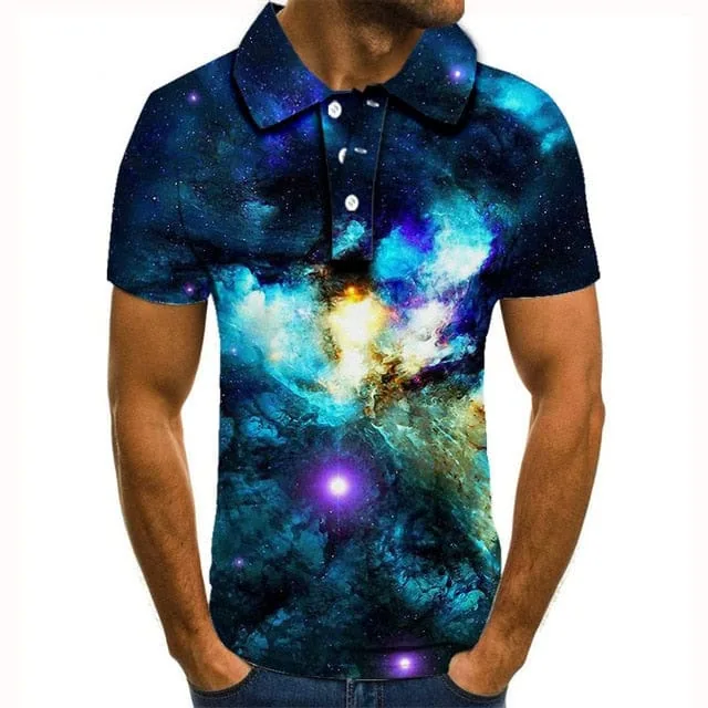 Polo shirt men men clothing polo shirt men Summer Men's Short Sleeve Polo Shirt High Quality Men Printed Polo Shirt - Image 77