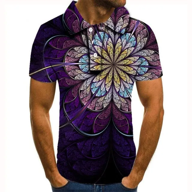 Polo shirt men men clothing polo shirt men Summer Men's Short Sleeve Polo Shirt High Quality Men Printed Polo Shirt - Image 30