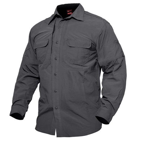 Shirts Men Summer Quick Drying Military Tactical Shirts Long Sleeve Breathable Combat Work Shirt Man Clothing - Image 2