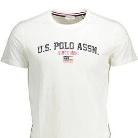US POLO T-SHIRT SHORT SLEEVES MEN WHITE