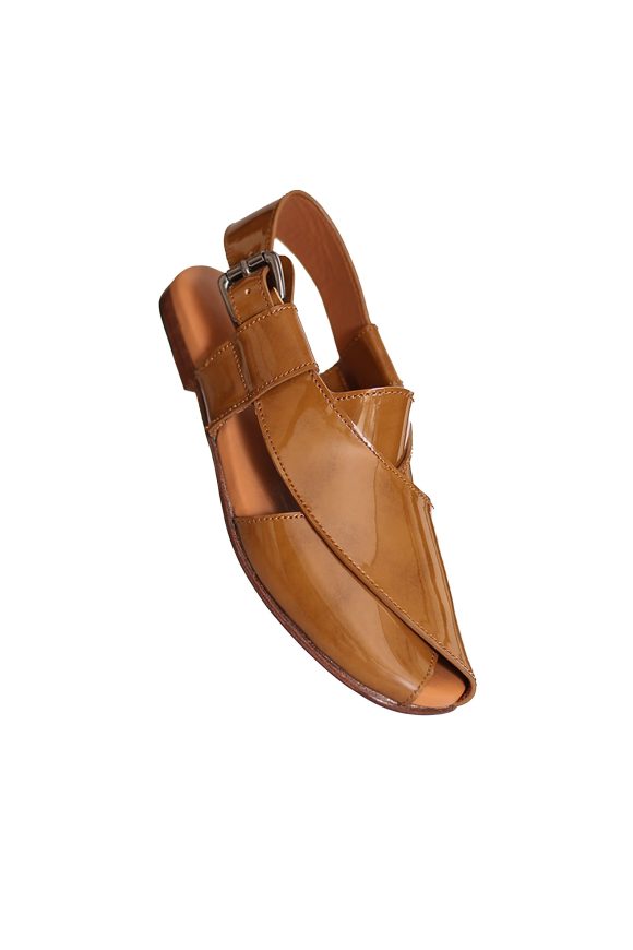 Lane Flat Leather Peshawari Sandals For Women - Image 7
