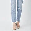 RISEN Distressed Slim Cropped Jeans