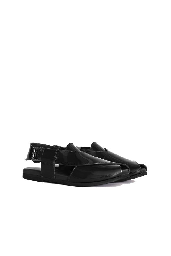 Lane Flat Leather Peshawari Sandals For Women - Image 24