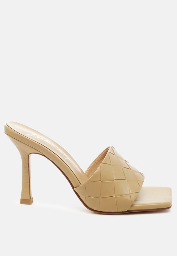 Carmen Woven Strap Mid Heel Sandals - Image 29