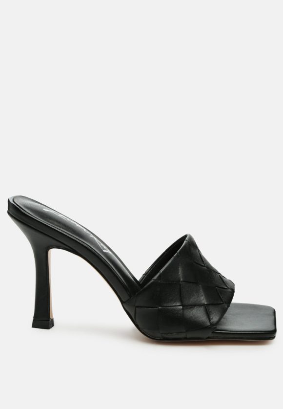 Carmen Woven Strap Mid Heel Sandals - Image 18