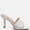 Carmen Woven Strap Mid Heel Sandals