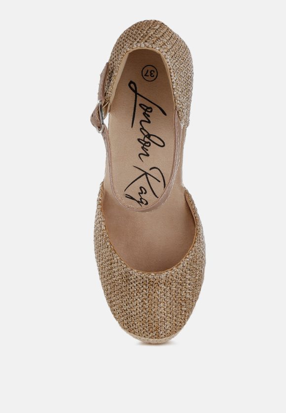 Kalista Raffia Woven Wedge Sandals - Image 4