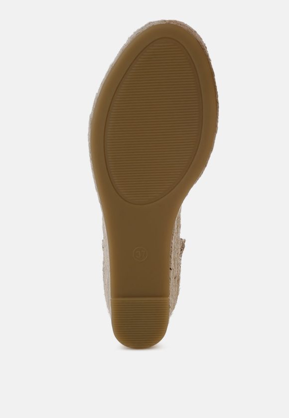 Kalista Raffia Woven Wedge Sandals - Image 5