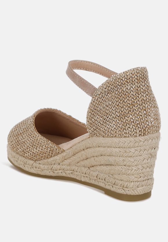 Kalista Raffia Woven Wedge Sandals - Image 3
