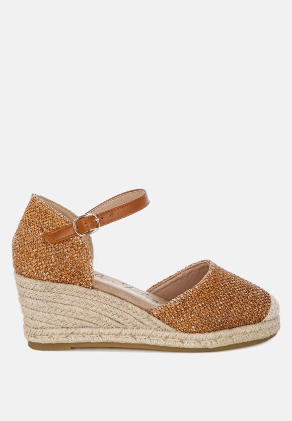 Kalista Raffia Woven Wedge Sandals - Image 13