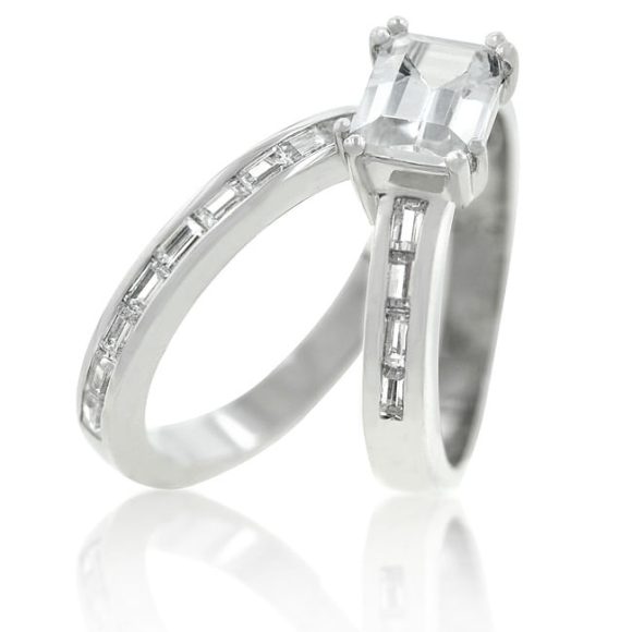 Princess Baguette Wedding Set - Image 2