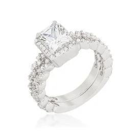 Halo Radiant Wedding Set