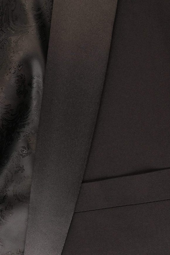 "London" Black Tuxedo Jacket - Image 2