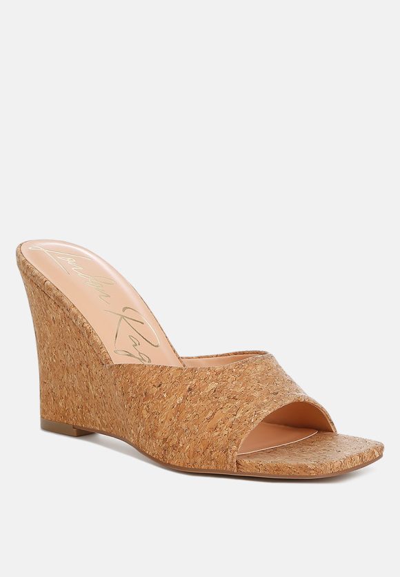 Shiloy Cork Wedge Sandals - Image 2