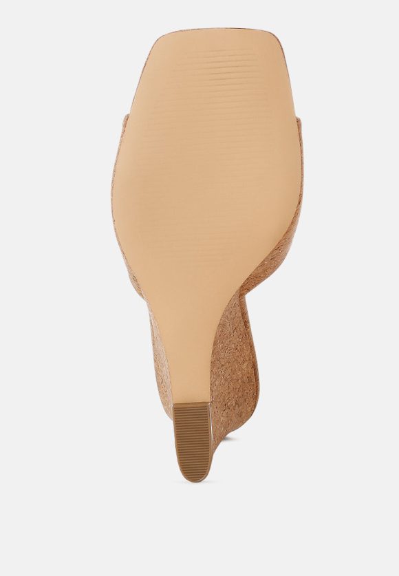 Shiloy Cork Wedge Sandals - Image 5