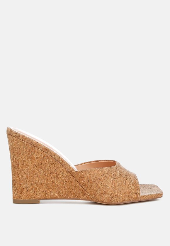 Shiloy Cork Wedge Sandals - Image 7